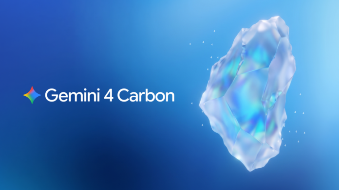 Visuel officiel de Gemini 4 Carbon, le nouveau modèle d'IA de Google